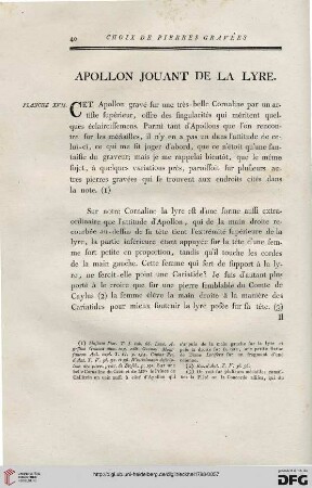 Apollon jouant de la lyre