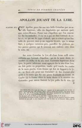 Apollon jouant de la lyre