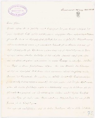 Wohn- und Verlagshaus, Berlin: Brief mit Erläuterungen zu Inv.Nr. 7121-7124, 8 Blatt