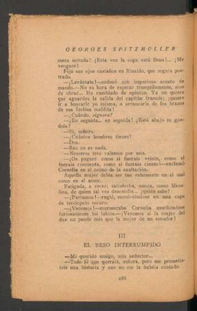III - El beso interrumpido