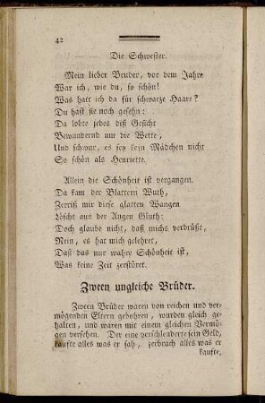 Zween ungleiche Brüder