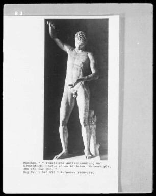 Statue eines Athleten, Marmorkopie