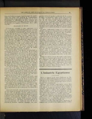 L'industrie Egyptienne