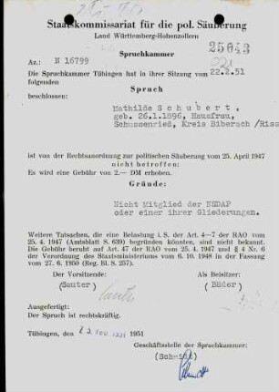 Schubert, Mathilde