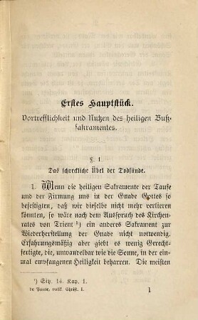 Der vollkommene Christ : mit einem Anhange der gewöhnlichen Gebete, 1. Das heilige Bußsakrament