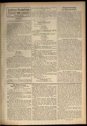 Zweite Ausgabe vom Freitag, den 04. August 1916.