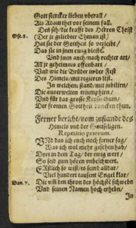 Ferner bericht/ vom zustande des Himels und der Gottseligen.