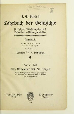 Teil 2: Das Mittelalter und die Neuzeit