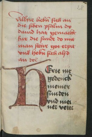 Bußpsalmen mit Litanei, dt.