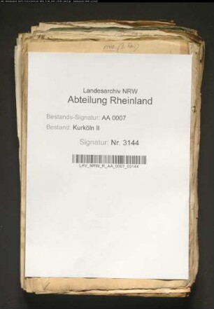 Duplikate kurkölnischer Edikte und Verordnungen