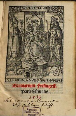Breviarium Frisingense : Pars hyem. et aestiv., 2. Pars Estivalis