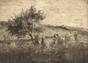 Die Heuernte : Die Heuernte. Ölgemälde (vor 1932; R. Sterl)