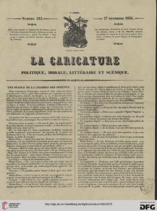 Numéro 212 (27 Novembre 1834)