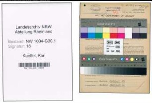 Entnazifizierung Karl Kueffel , geb. 29.10.1897 (Techn.Angestellter)
