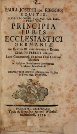 Principia iuris ecclesiastici