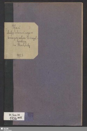 Aufzeichnungen kriegerischer Einzelheiten in Rochlitz aus dem Siebenjährigen Krieg