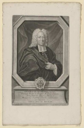 Bildnis des Ioannes Georgivs Walchivs