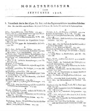 Monatsregister September