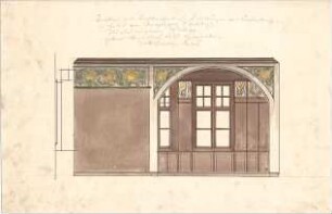 Pfann, Paul; München, Möhlstr.; Wohnhaus O. Bischoff - Wandabwicklung