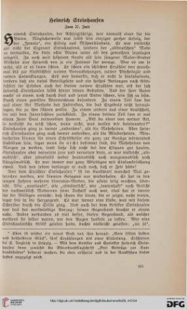 29: Heinrich Steinhausen : zum 27. Juli