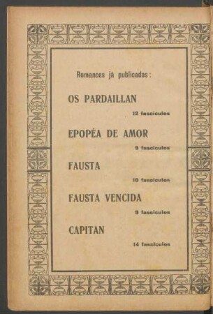 Romances já publicados