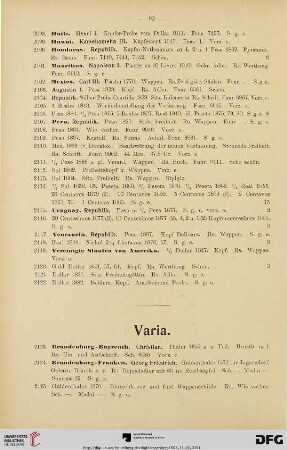 Varia (Nr. 2123-2156)