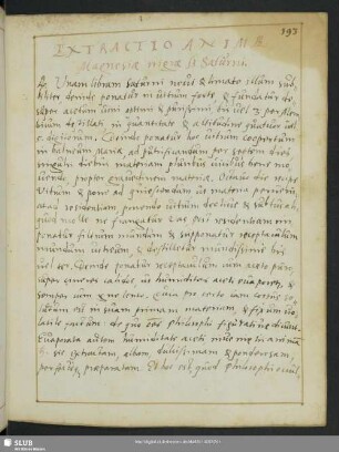 Extractio Animae Magnesiae nigrae sz Saturni.