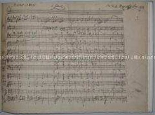 Faksimiledruck des Autographs von Mozarts Deutschen Tänzen (KV 509)