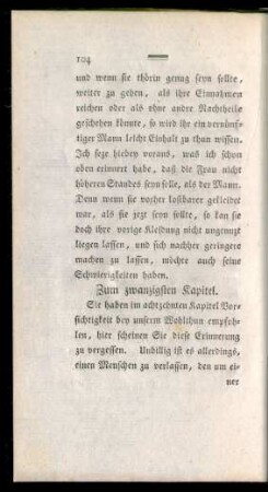 Zum zwanzigsten Kapitel