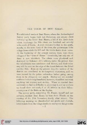 The tombs of Beni Hasan