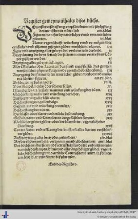 Register gemeyns innhalts dises buchs.