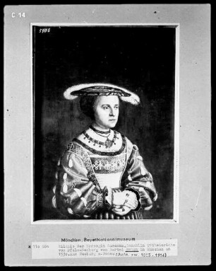 Bildnis der Herzogin Susanna, Gemahlin Otto Heinrichs von Pfalz-Neuburg