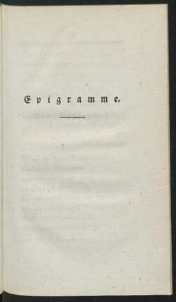 Epigramme