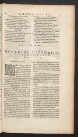 Gotfridi Viterbiensis Chronicorum Pars IIII.