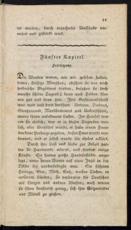 Fünftes Kapitel. Fortsetzung