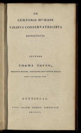 De Corporis Hvmani Viribvs Conservatricibvs Dissertatio