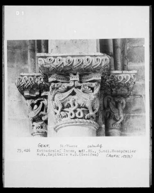 Kapitell von Süden: Drachen