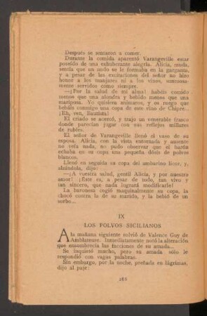 IX - Los polvos sicilianos