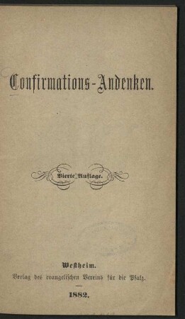 Confirmations-Andenken