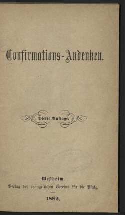 Confirmations-Andenken
