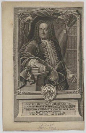 Bildnis des Justus Henningius Boehmer