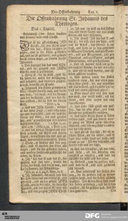 Die Offenbahrung St. Johannis des Theologen.