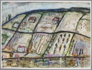 Alte Weinberge im Winter (Haldeckenberg in Freyburg) (II. Fassung)