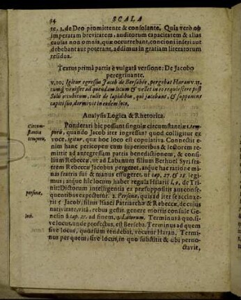 Textus prima partis e vulgata versione: De Jacobo peregrinante.