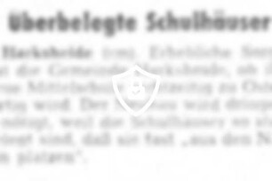 Überbelegte Schulhäuser