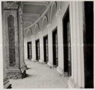 Bayreuth, Eremitage, Neues Schloß, Säulengang
