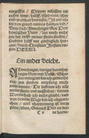 Ein ander Beicht.