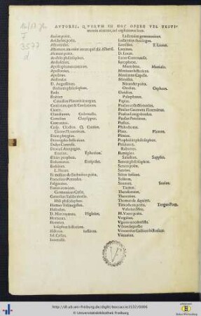 Autorenverzeichnis.