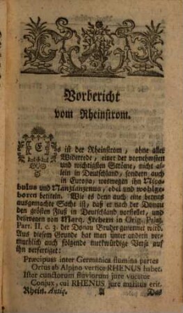 Rheinischer Antiquarius, Oder Ausführliche Beschreibung des Rheinstroms : Von seinem Ursprung an, mit allen seinen Zuflüssen ...
