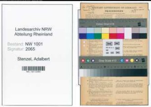 Entnazifizierung Adalbert Stenzel, geb. 03.12.1902 (Kaufm.-Angest.)